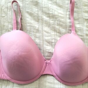 Gilligan & O'malley Lightly Lined Bra in Rose Pink. Size 40D